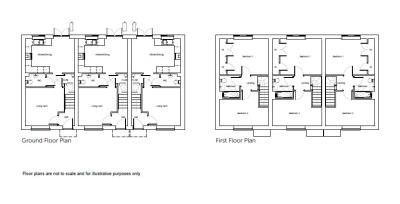 2-Bedroom home floor plan