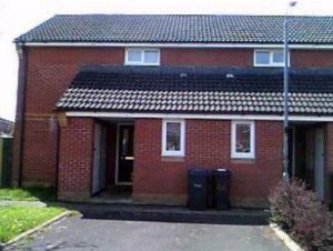 Front of block of flats