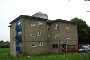 Front view of block of flats