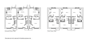 2-Bedroom home floor plan